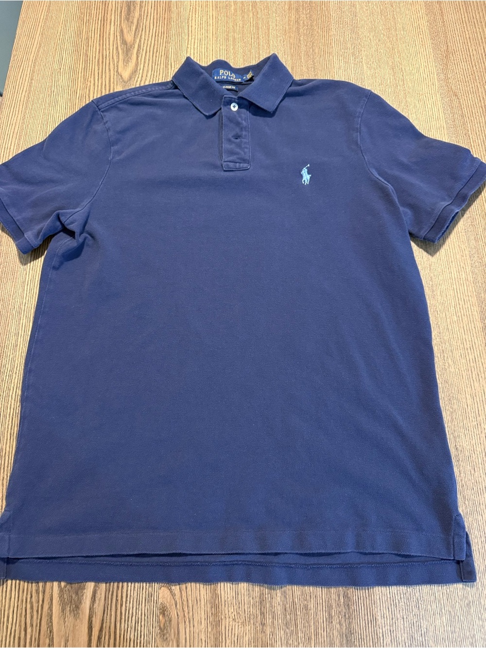 Polo by Ralph Lauren Navy Polo with Light Blue Pony